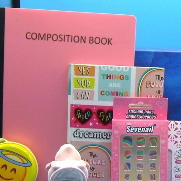 🔥Kids Fun Emoticons Gift Set elephant  necklace press cherry barrettes - Picture 8 of 11